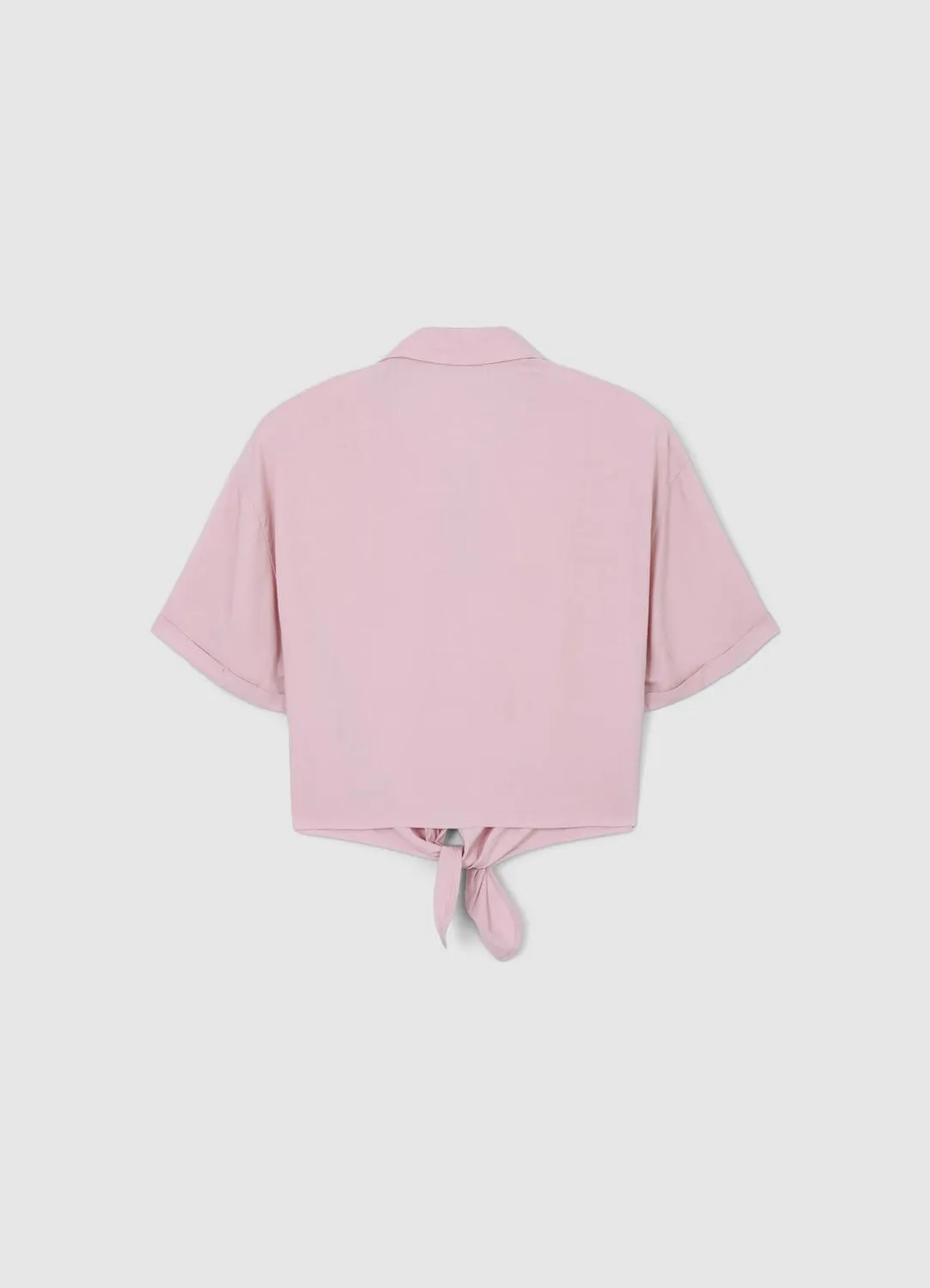 Calliope chemise femme nœud manches courtes