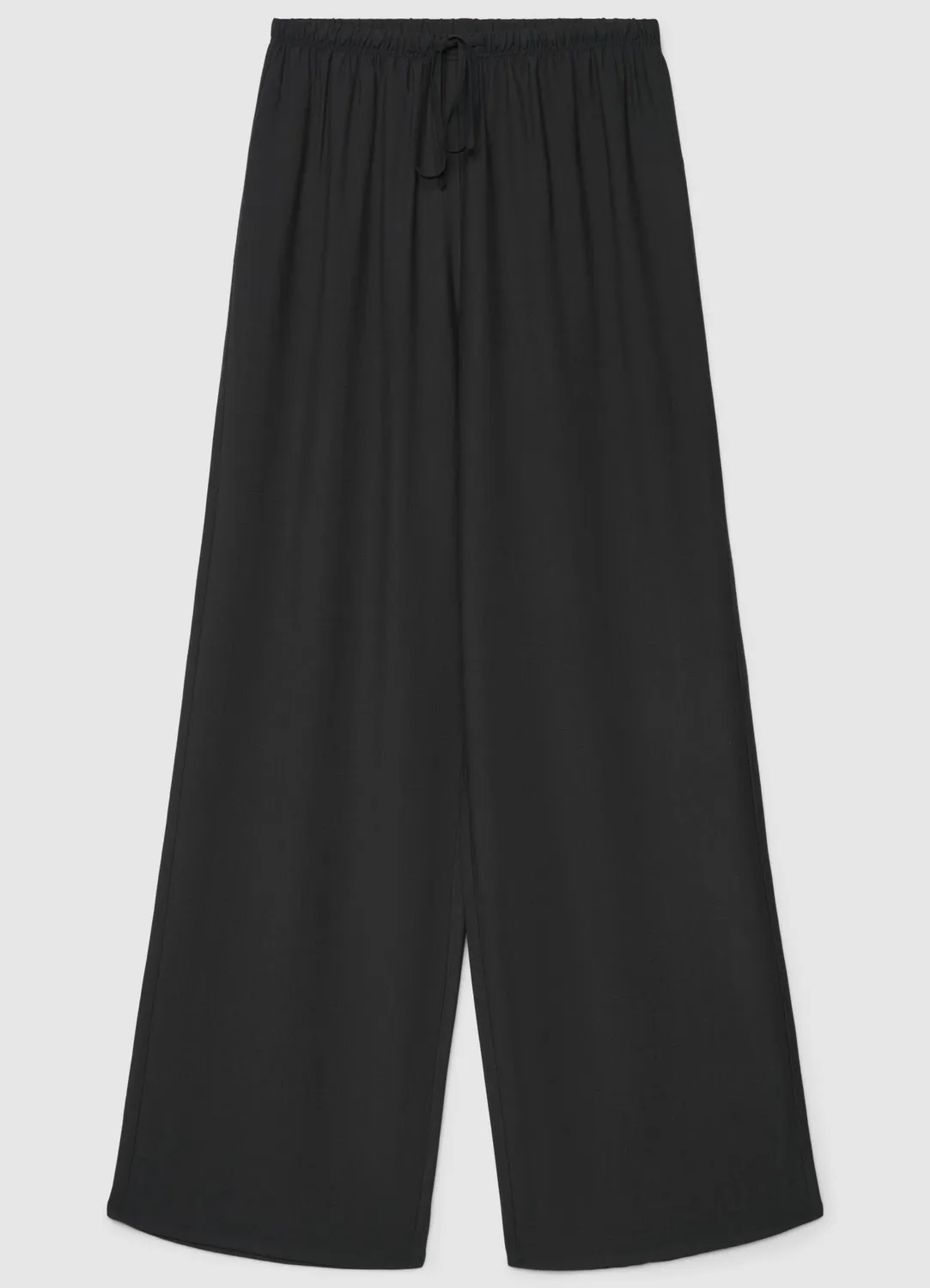 Calliope Pantalon palazzo femme large uni cordon