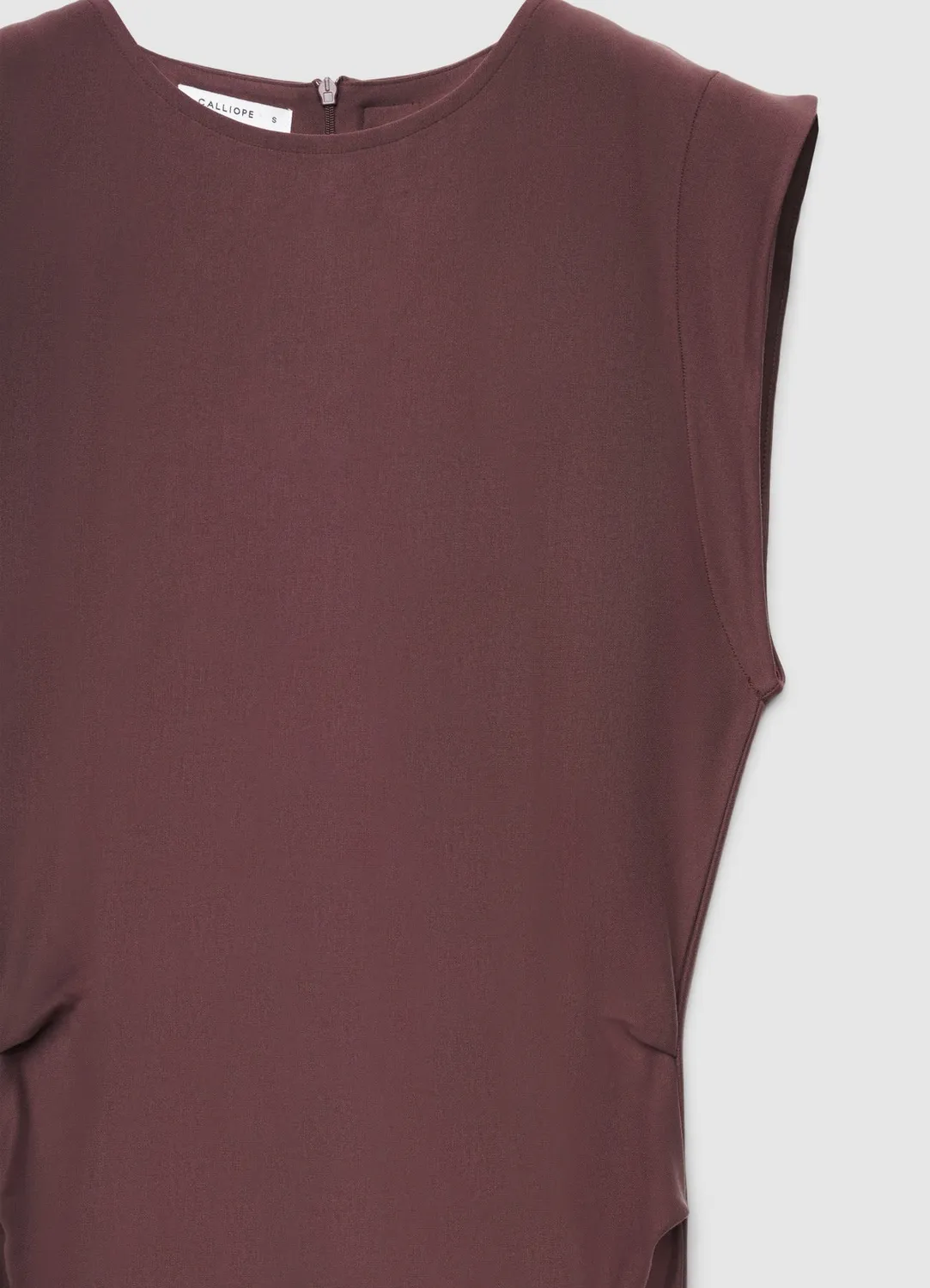 Calliope robe midi moulante femme drapée