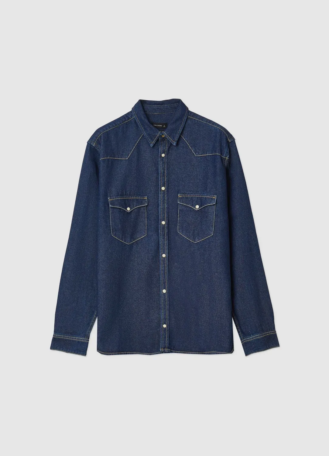 Calliope chemise western denim homme boutons