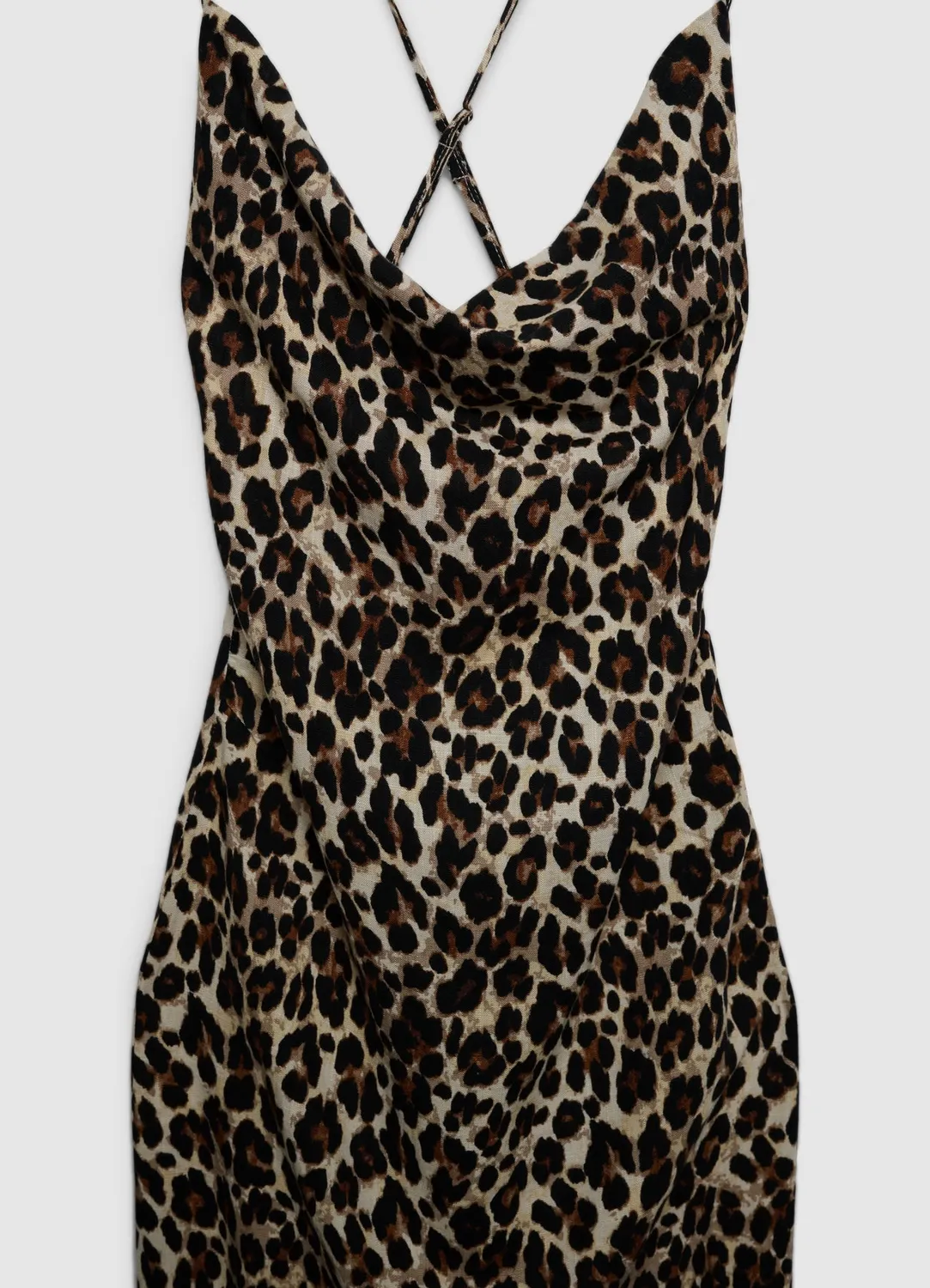 Calliope robe longue drapée animalier taille S