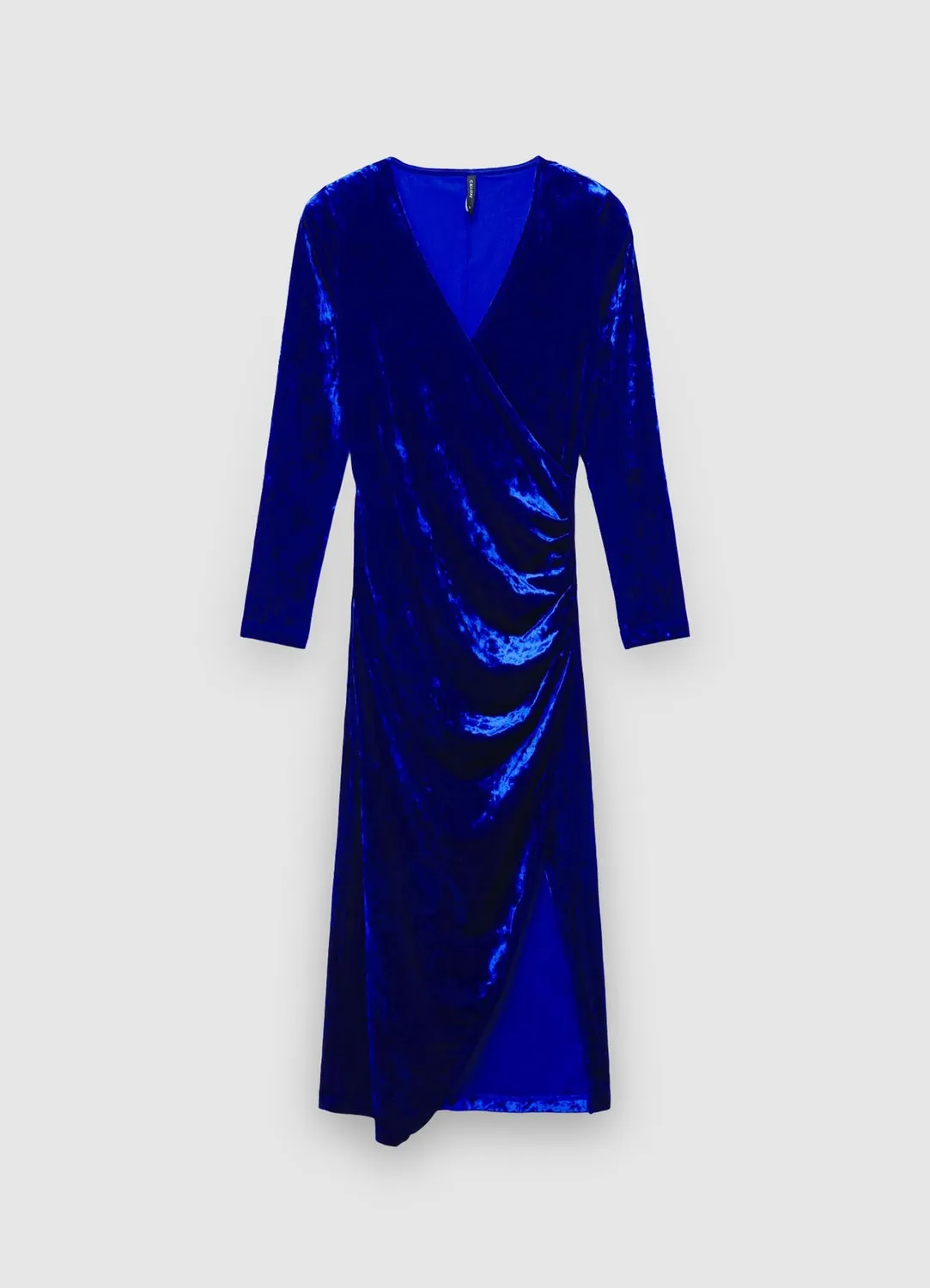 Calliope Atelier Robe longue croisee robe drapee fente