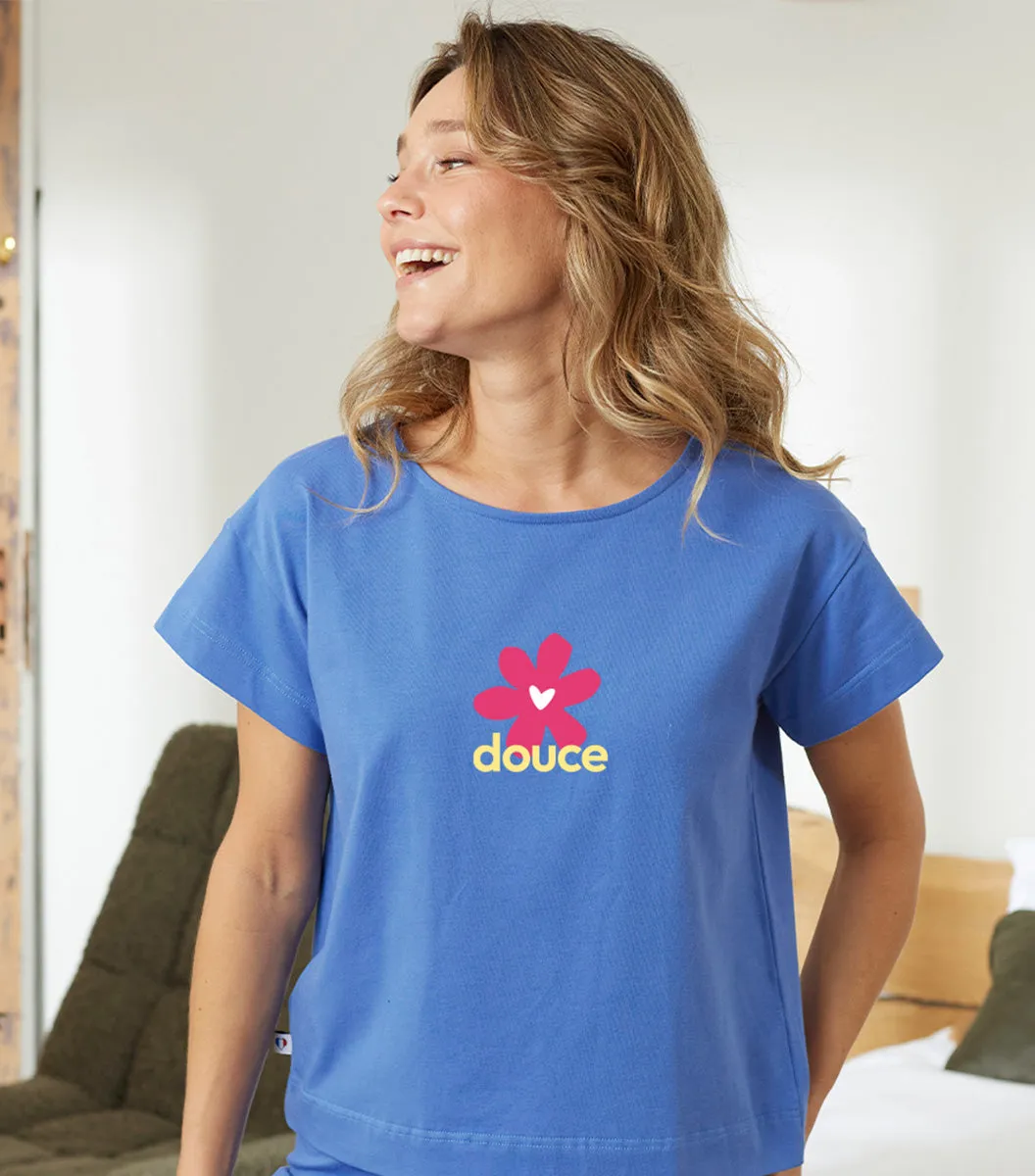 Cocorico Douce t-shirt pyjama femme x2 coton