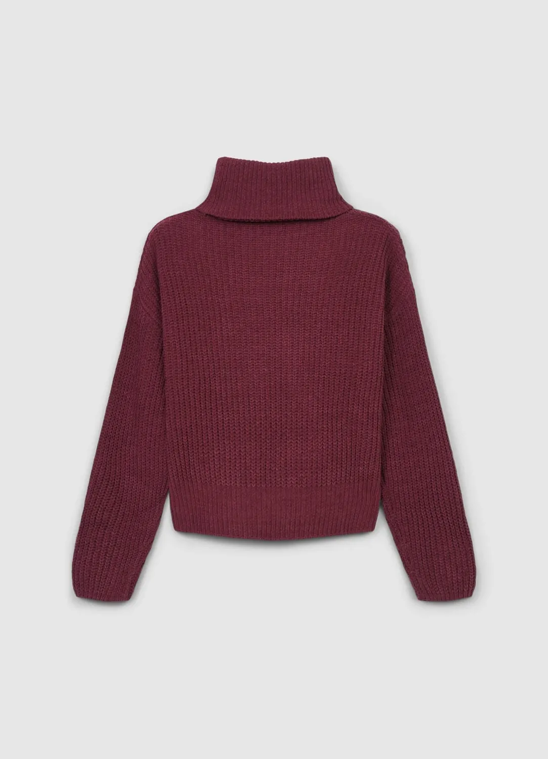 Calliope pull col roulé uni femme maille fine