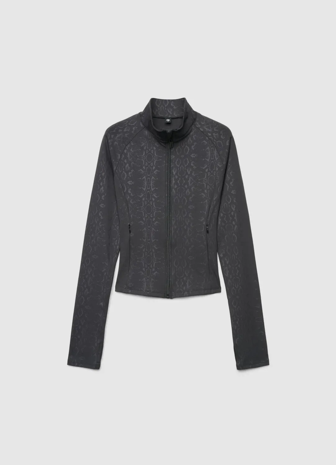 Calliope sweat femme zippé col montant animalier
