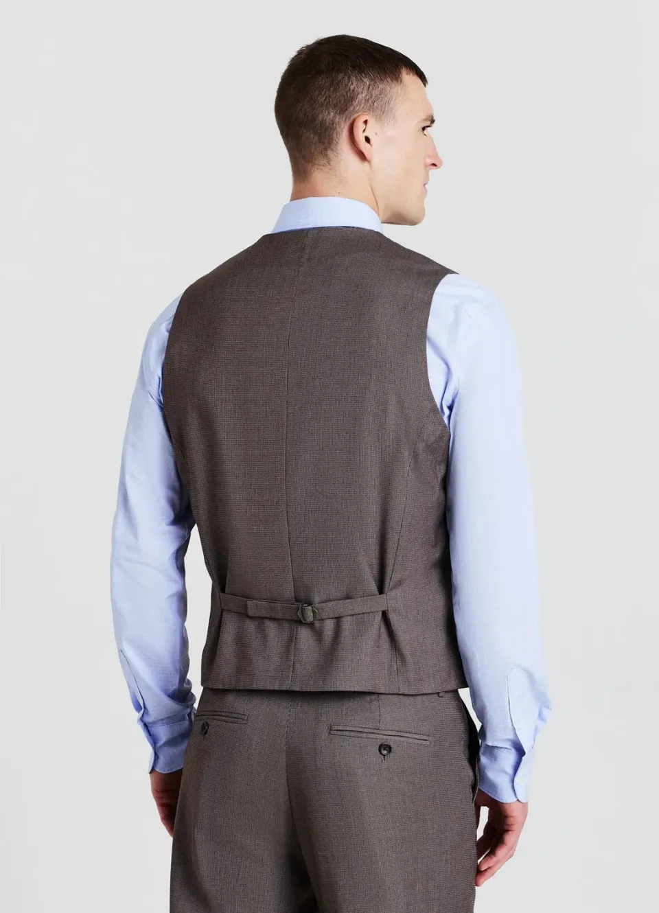 Calliope Atelier elegante tinta unita gilet homme col V