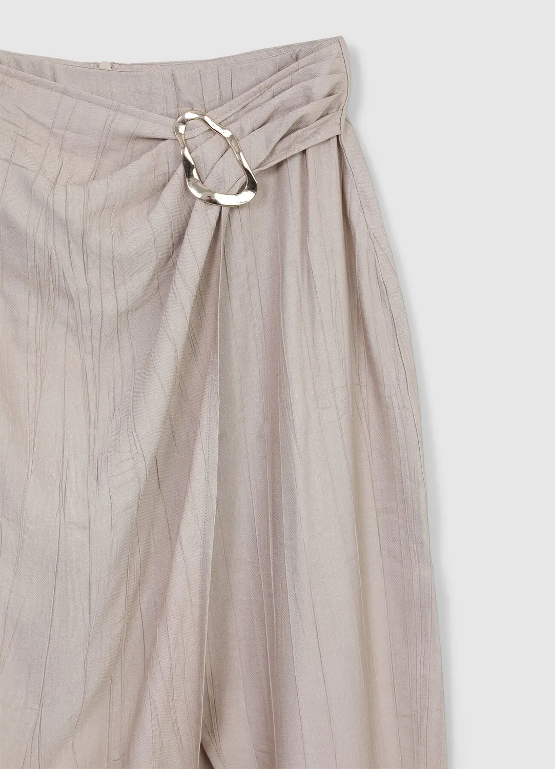 Calliope jupe midi fendue femme boucle dorée