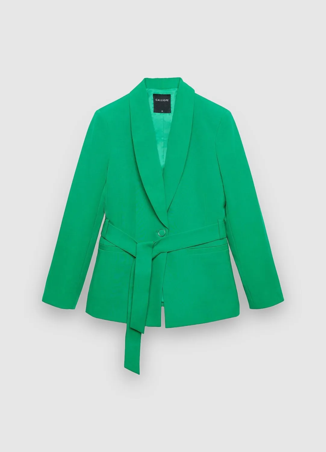 Calliope Giacca veste femme ceinturée col châle