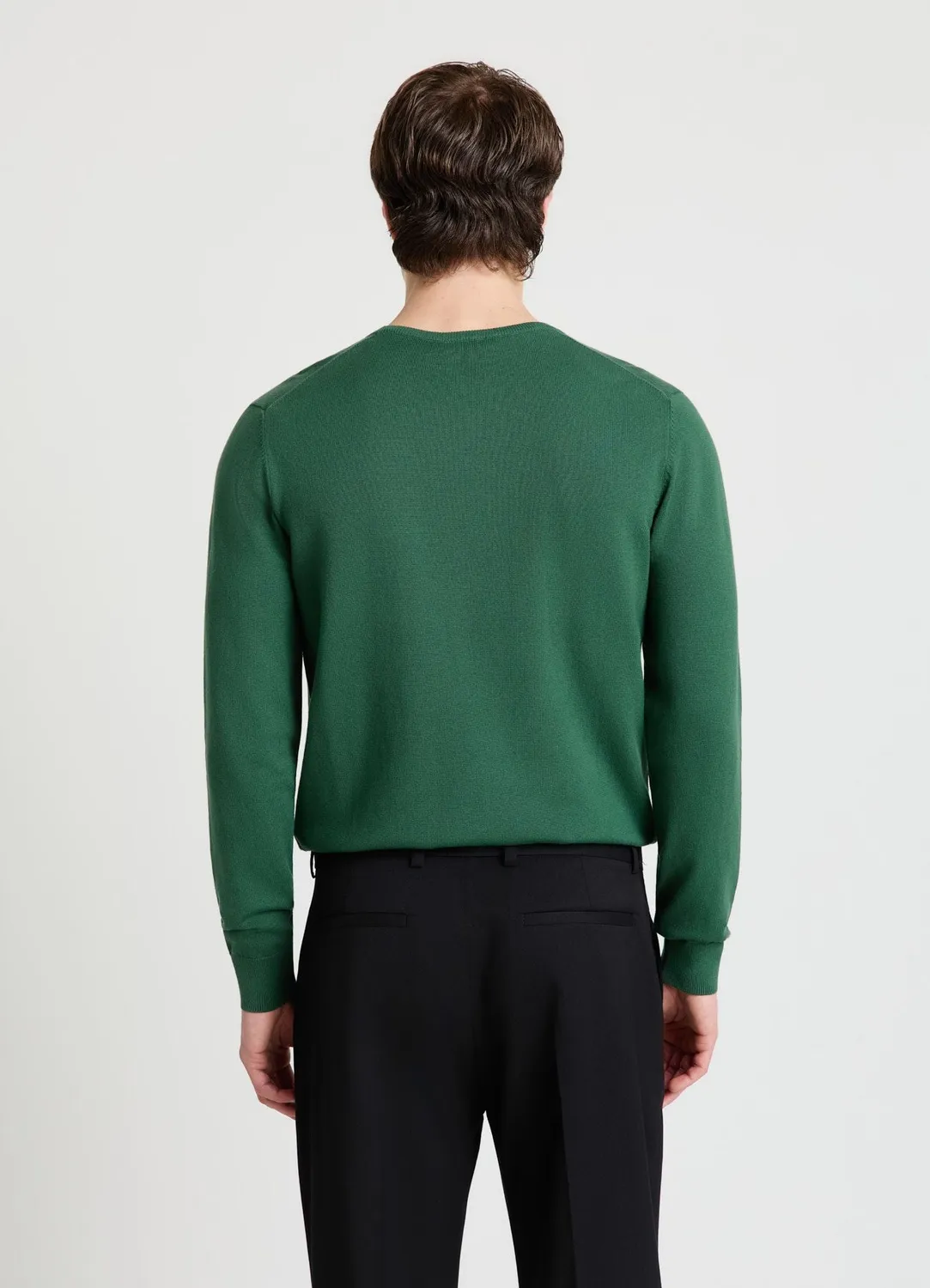 Calliope pull col rond uni manches longues homme