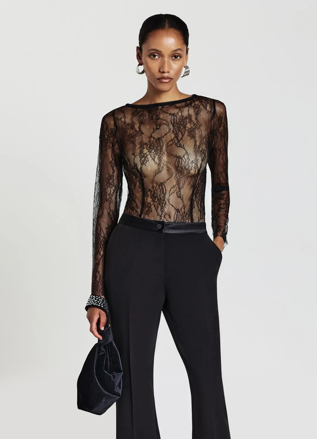 Calliope Body dentelle manches longues femme