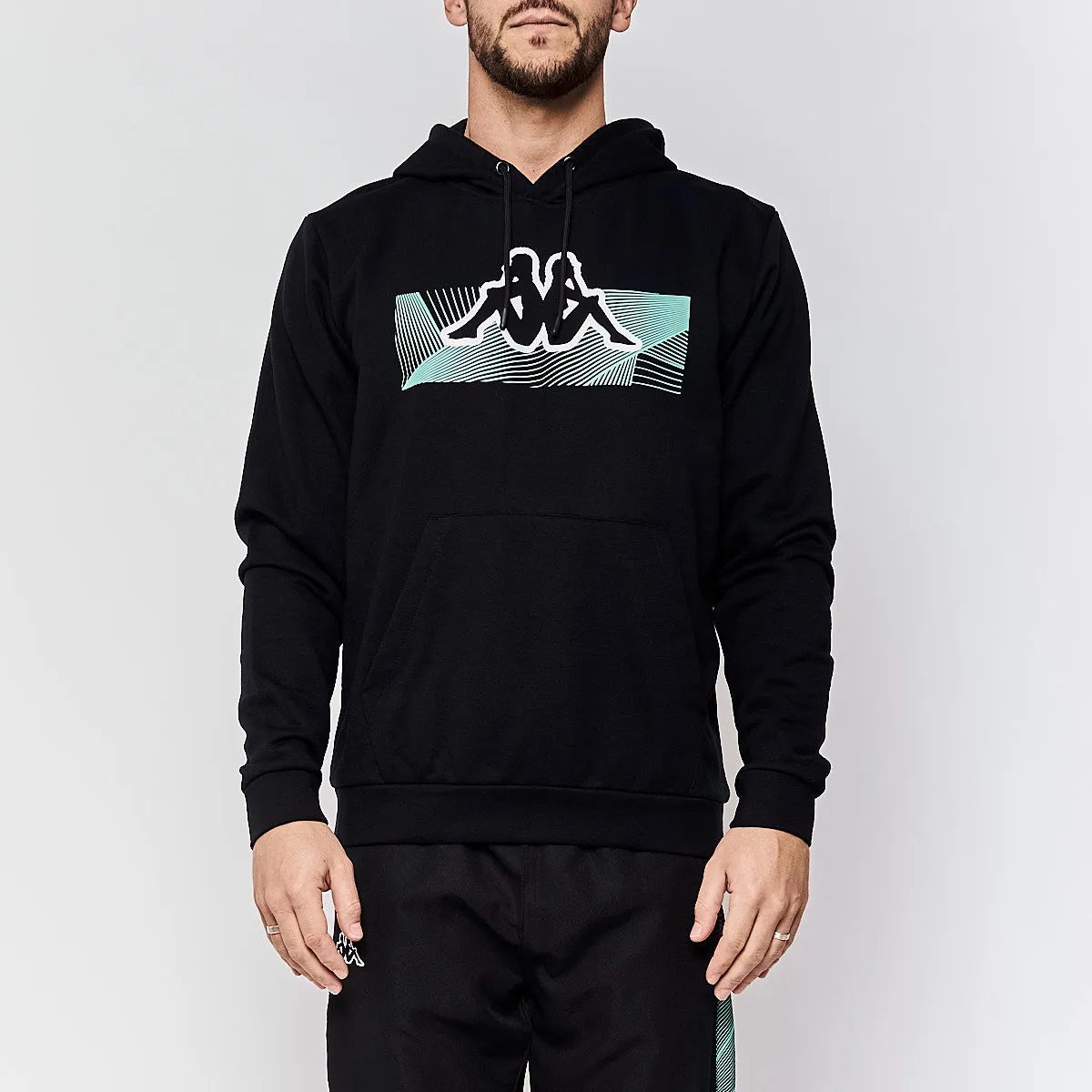 Robe di Kappa Eldyn hoodie noir homme coton