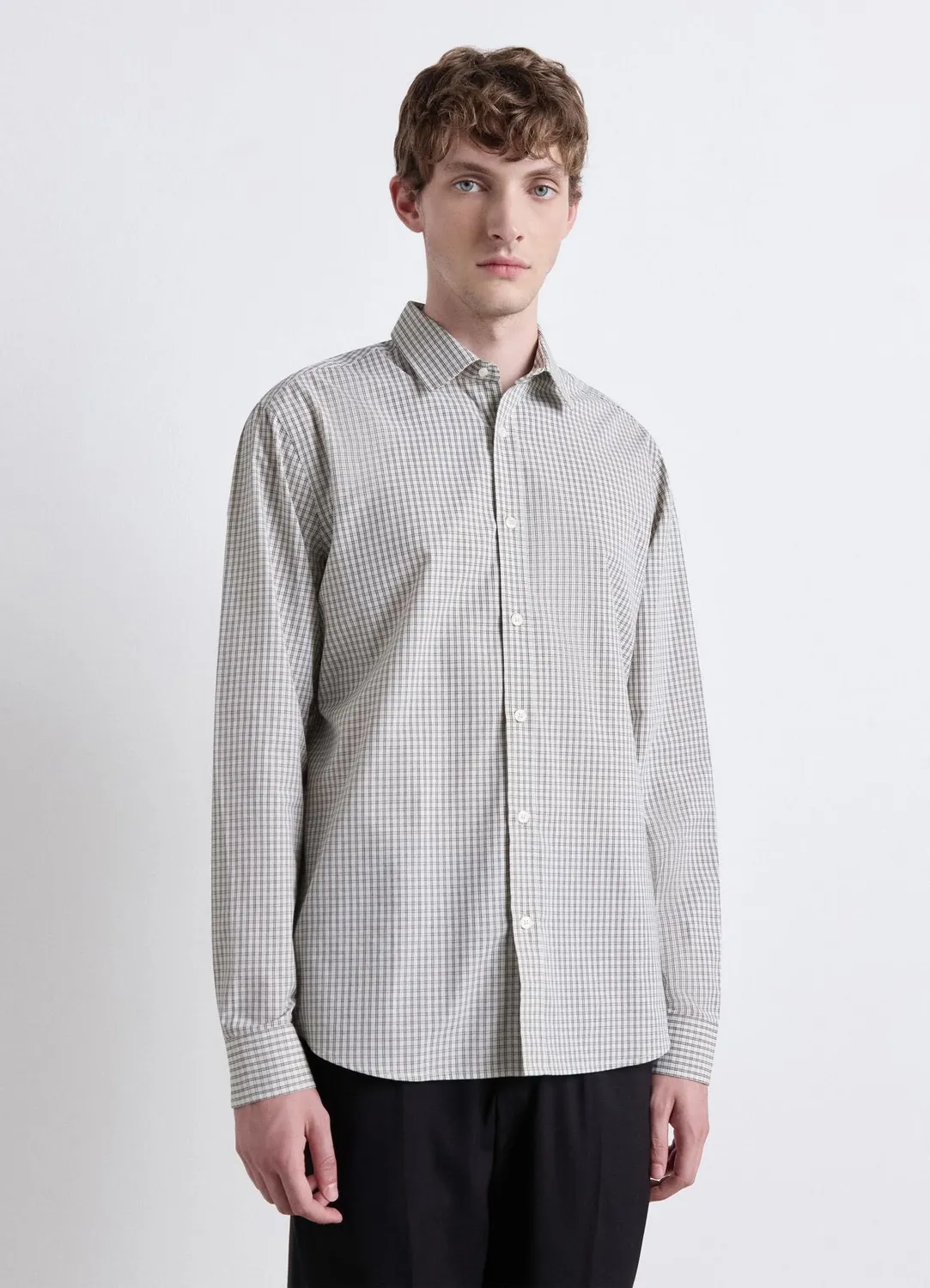 Calliope Chemise classique à carreaux homme manches longues
