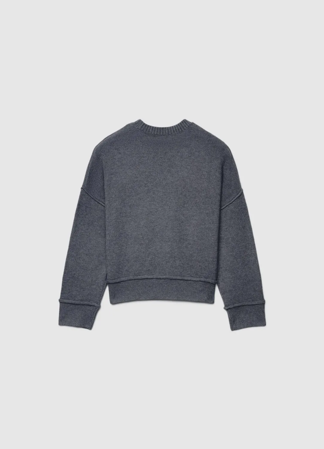 Calliope pull col rond uni femme épaule tombante