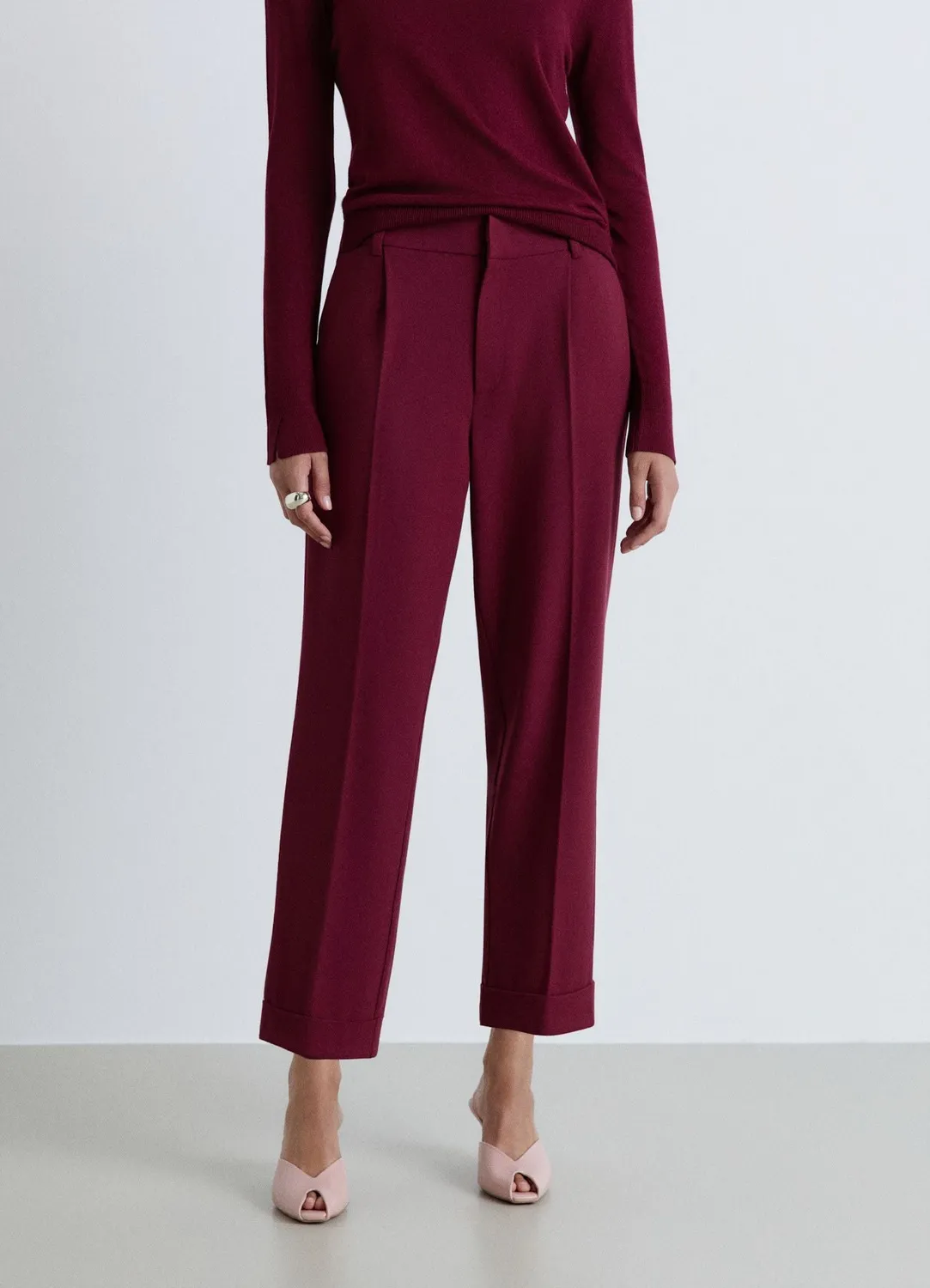 Calliope pantalon femme droit taille élastique