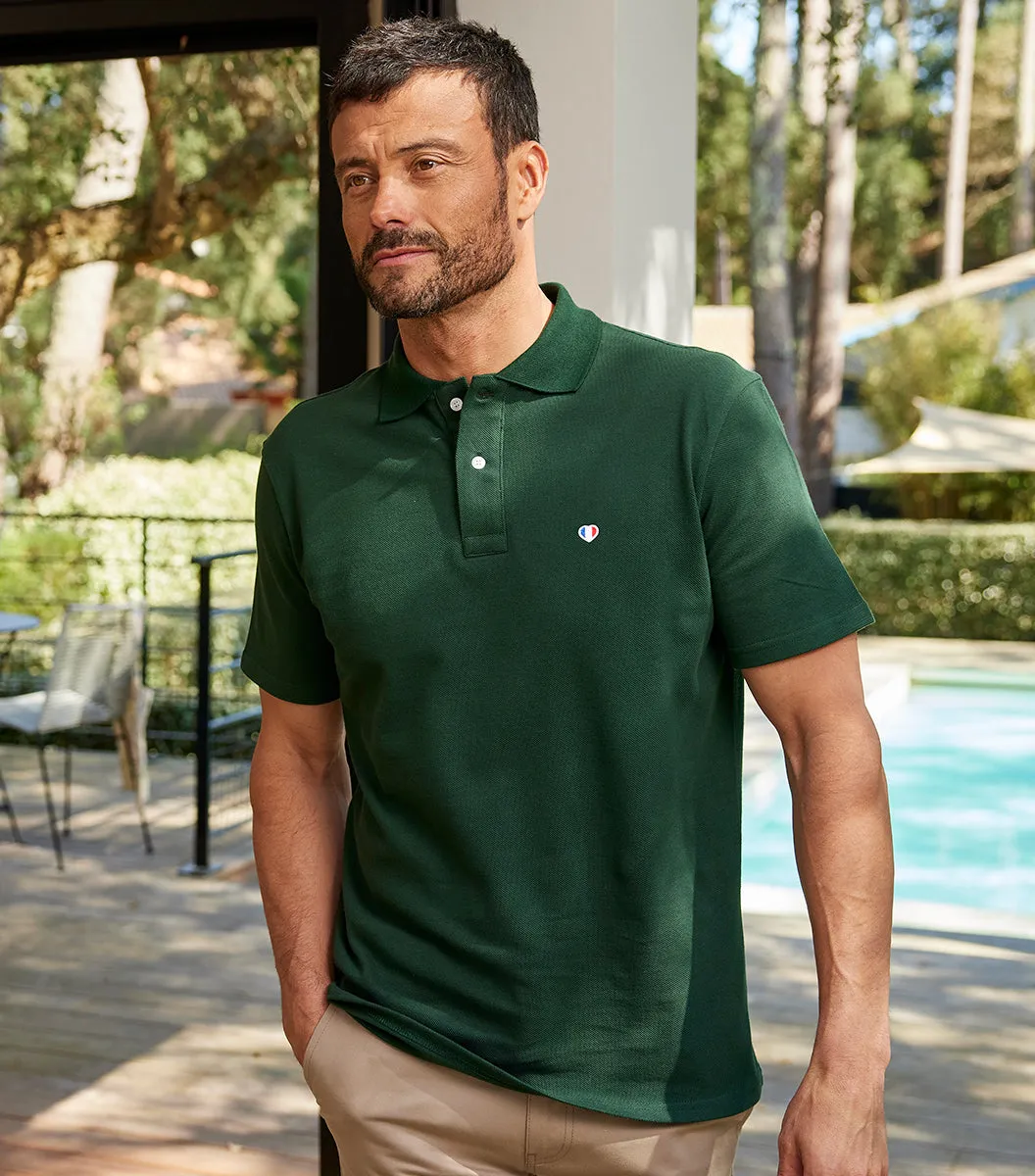 Cocorico Iconique polo homme Sapin coton