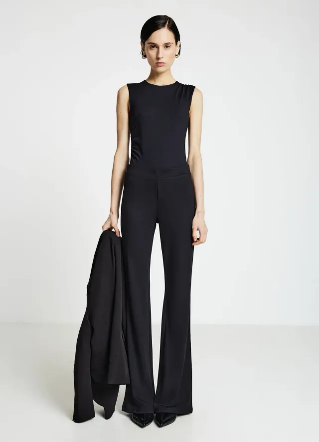 Calliope body femme col rond froncé sans manches
