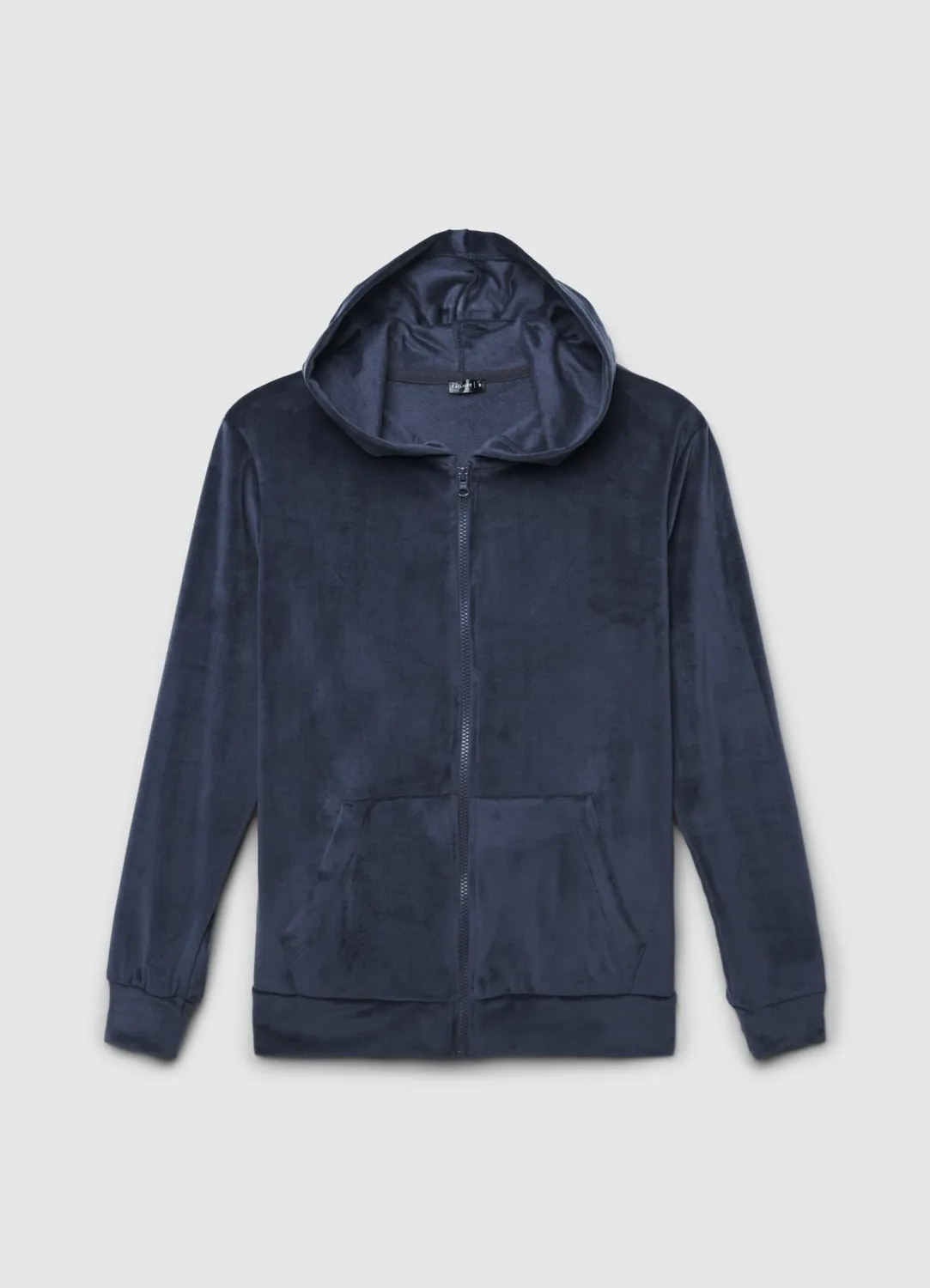 Calliope Effet velours sweat femme capuche zippé