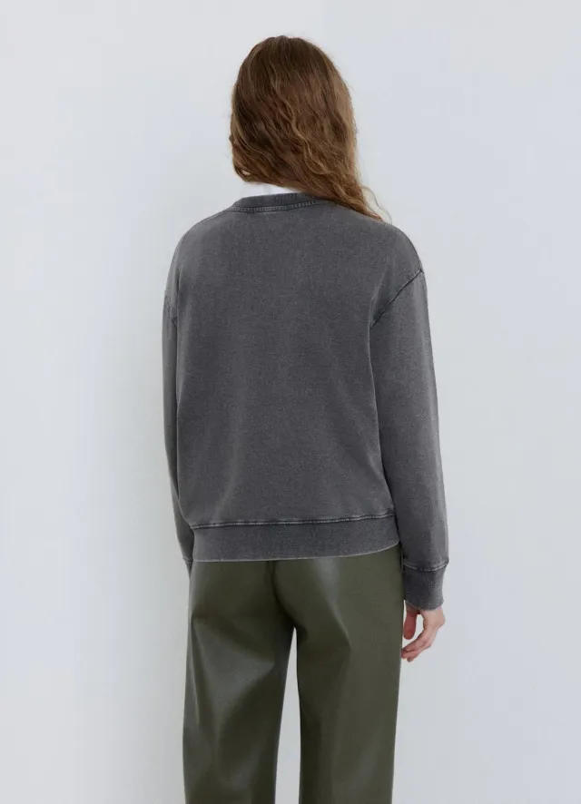Calliope sweat col rond femme uni oversize