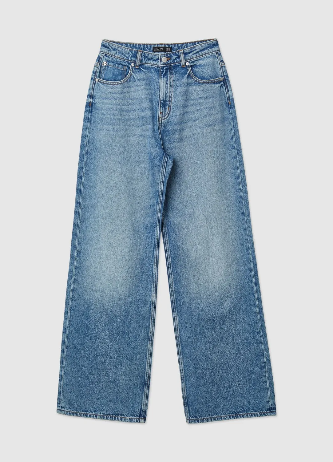 Calliope jean baggy taille haute femme taille 42 uni ample
