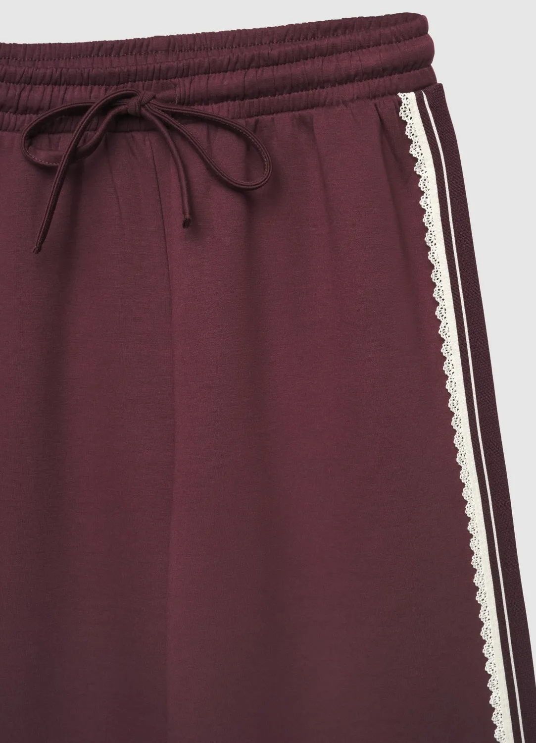 Calliope pantalon palazzo coulisse dentelle femme uni
