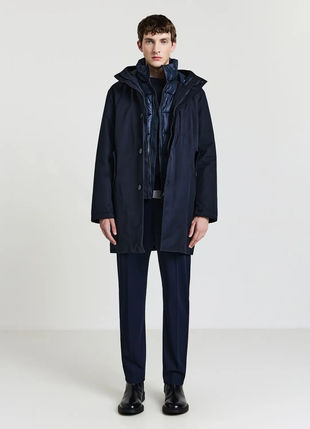 Calliope manteau matelassé capuche homme