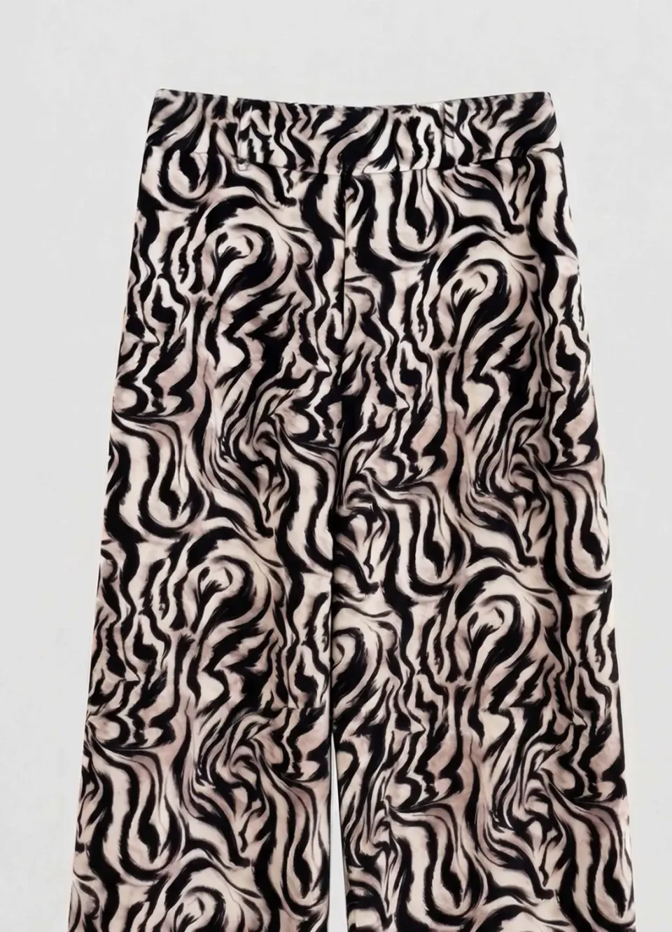 Calliope pantalon culotte zebra fluide soirée