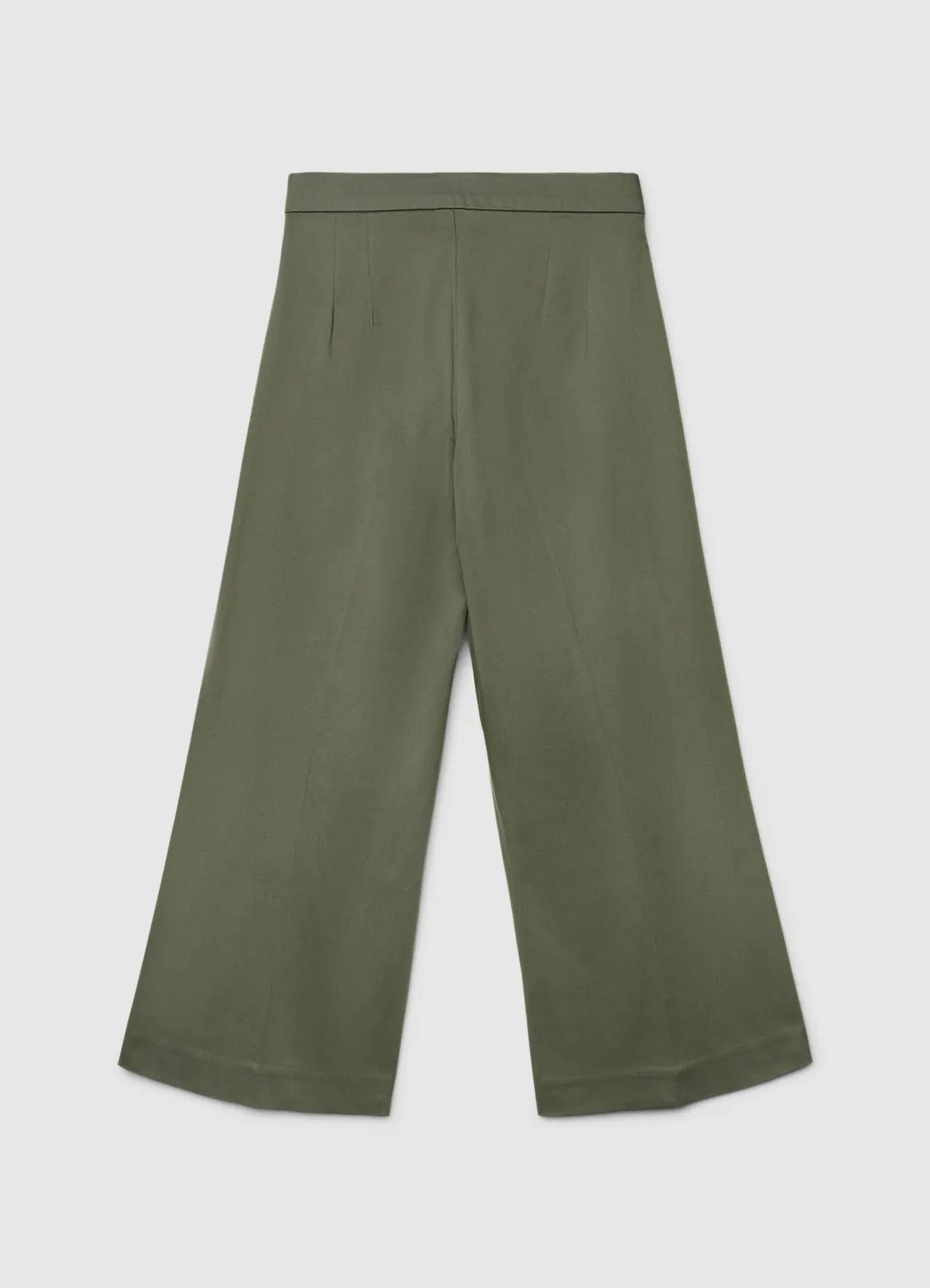 Calliope pantalon culotte tailleur femme large uni