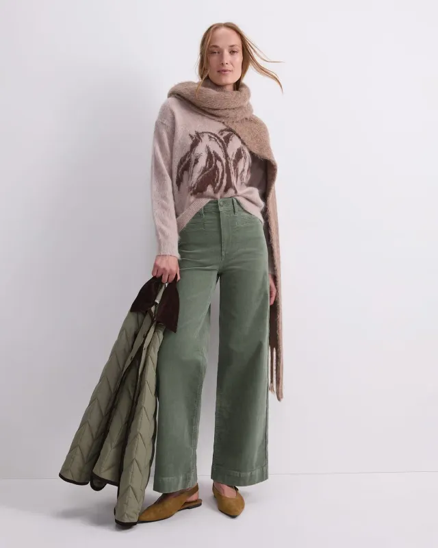SPORTSCRAFT Cleo Cord Wide Leg jean velours femme large