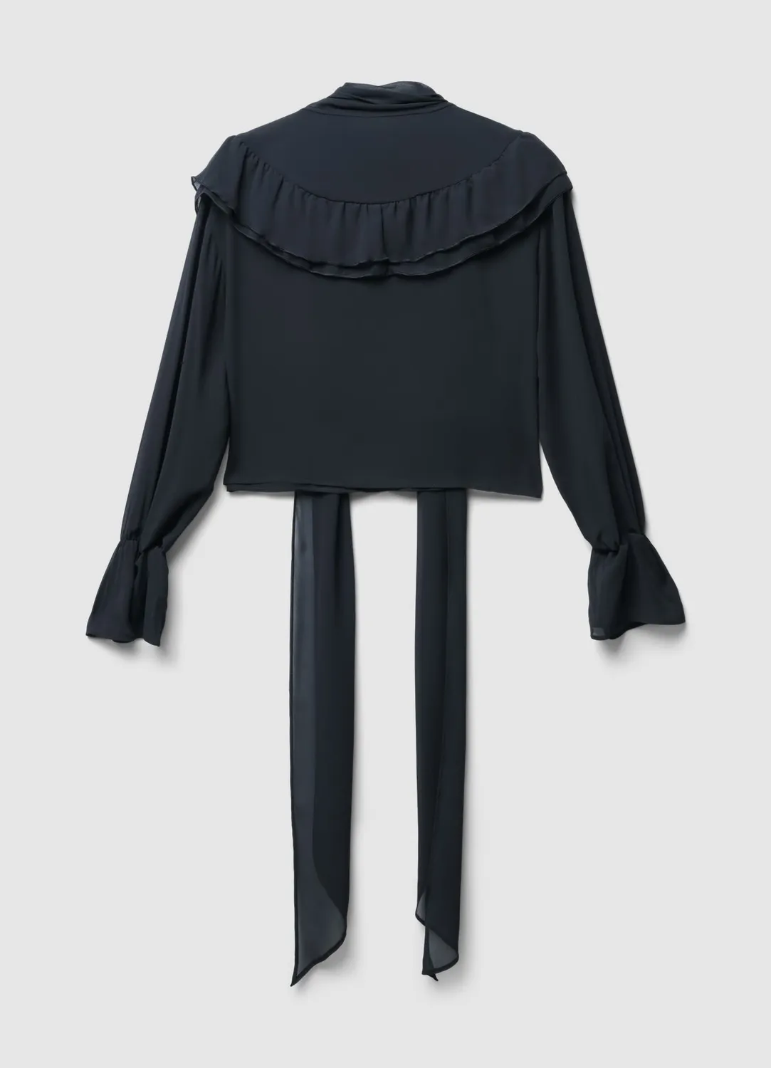 Calliope blouse nœud volants femme georgette