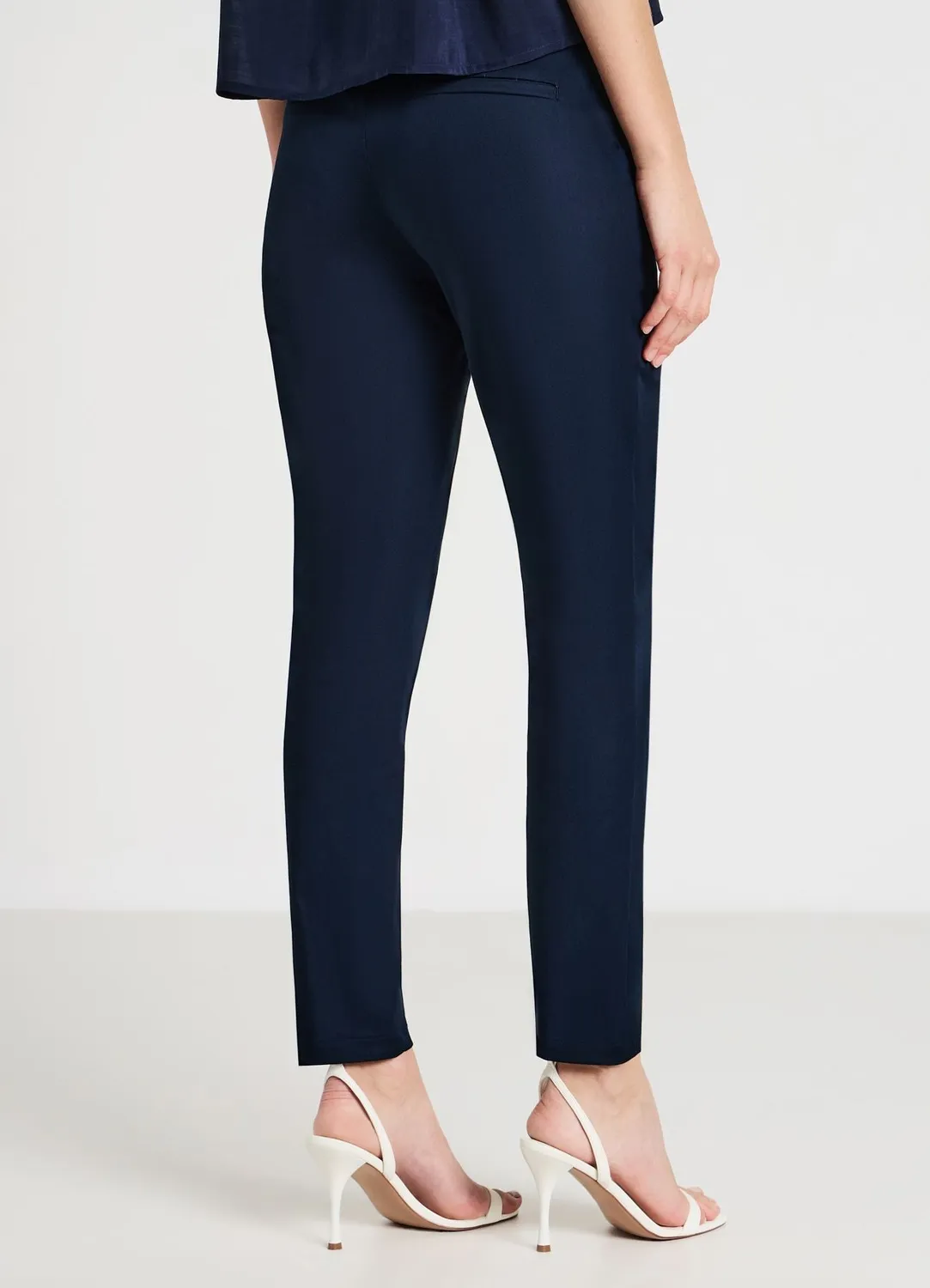 Calliope pantalon rasatello coton femme uni