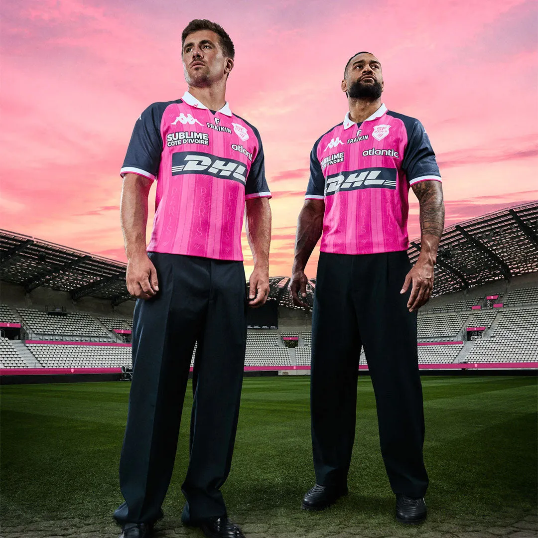 Robe di Kappa Kombat Pro Home Stade Français Paris 26/27 maillot rose