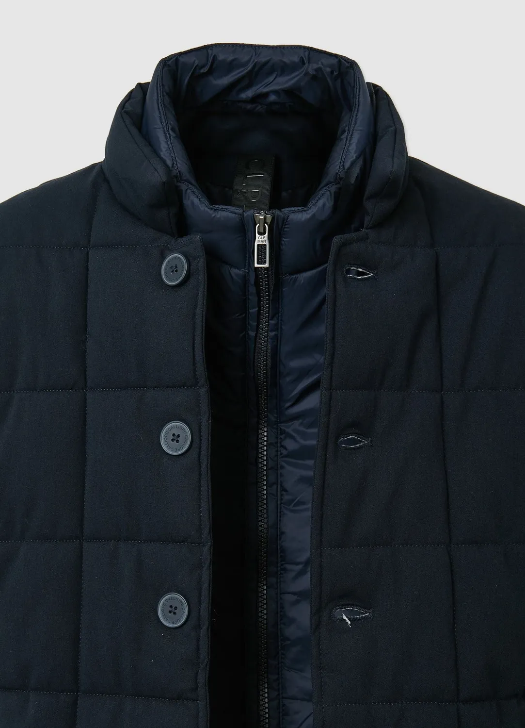 Calliope veste matelassée homme col haut à boutons