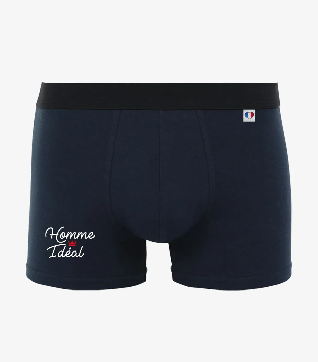 Cocorico Homme Ideal Boxer Homme Marine coton