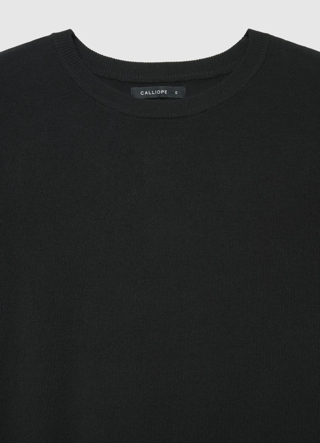 Calliope pull col rond femme uni manches longues