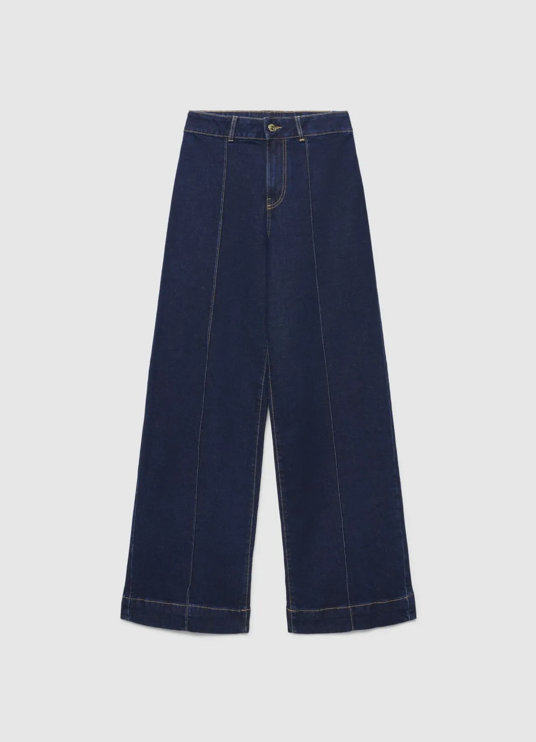 Calliope jean wide leg taille haute bleu