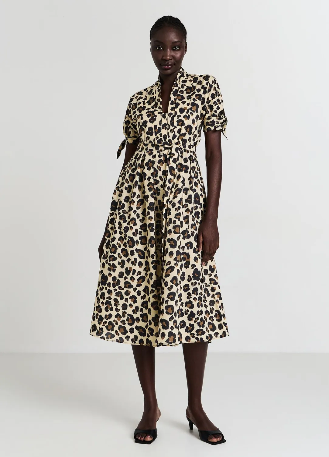 Calliope Atelier robe chemisier animalier femme