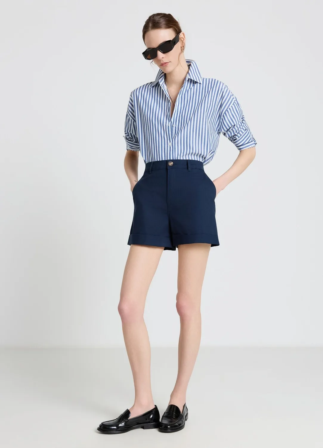 Calliope short chino à revers femme taille S