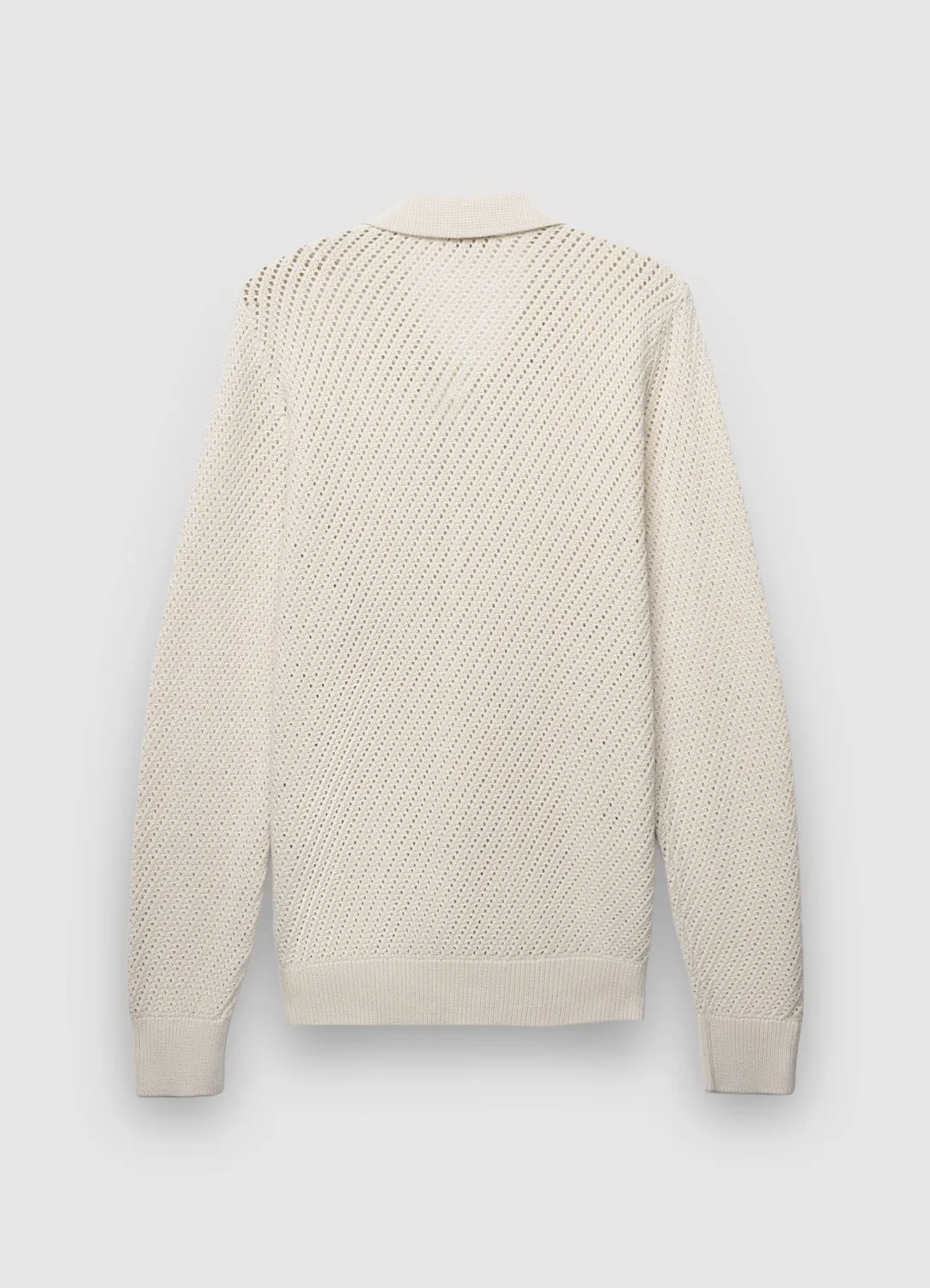 Calliope cardigan homme col chemise ajouré