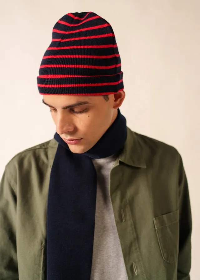 Saint James Cartier bonnet marin navy tulipe