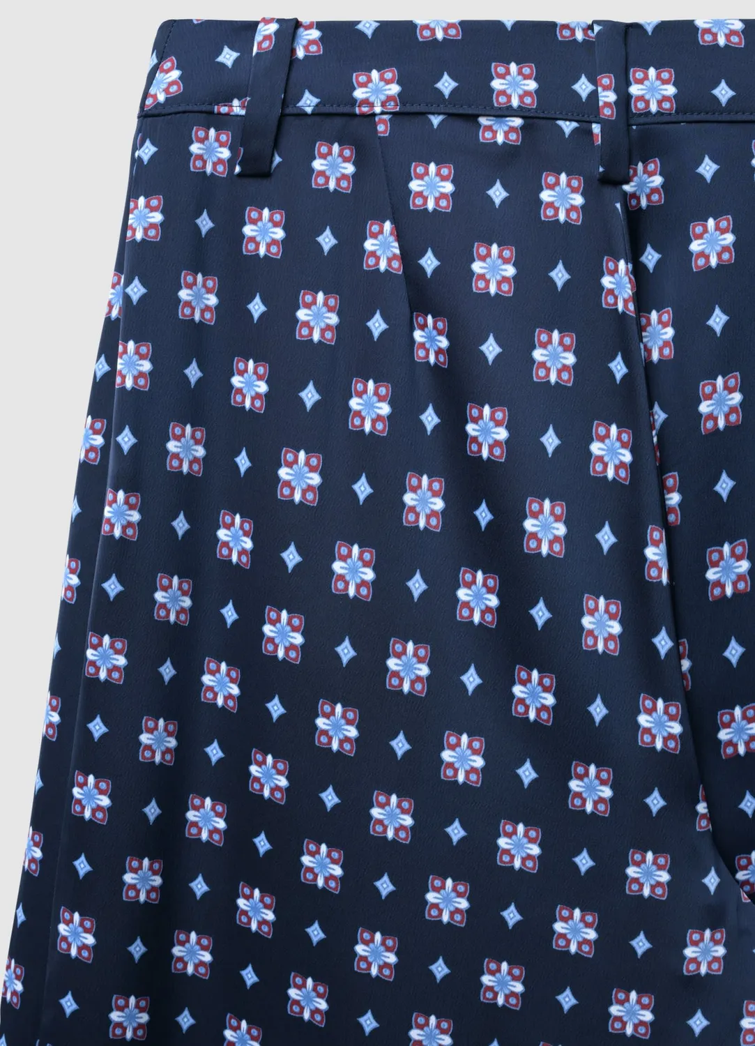 Calliope pantalon palazzo satiné imprimé femme bureau