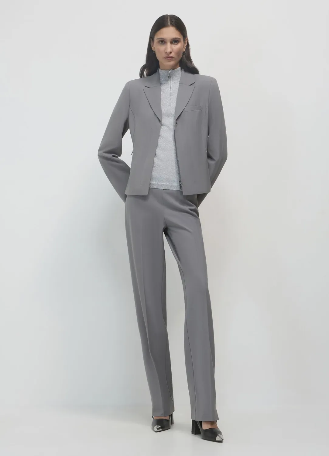 Calliope blazer slim femme taille S col classique