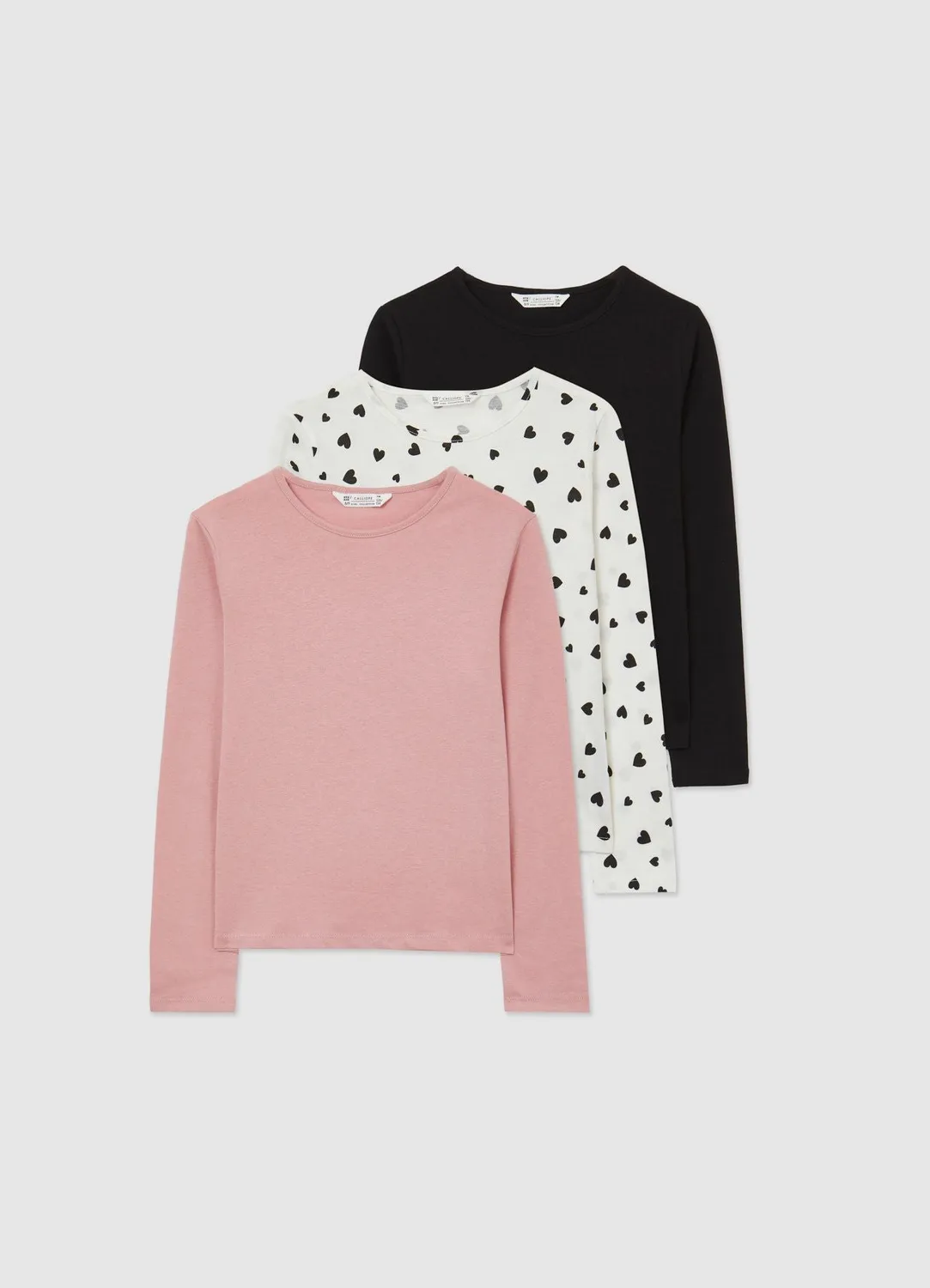 Calliope lot 3 t-shirts fille manches longues