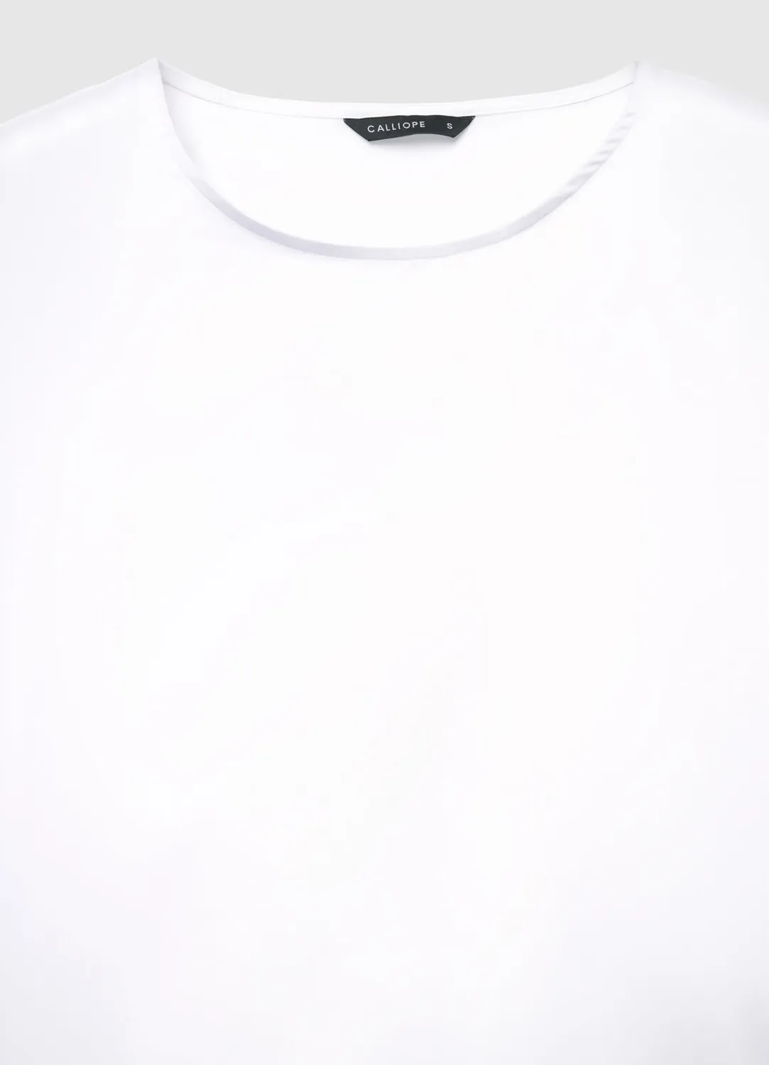 Calliope T-shirt Satin T-shirt Femme Uni Col Rond
