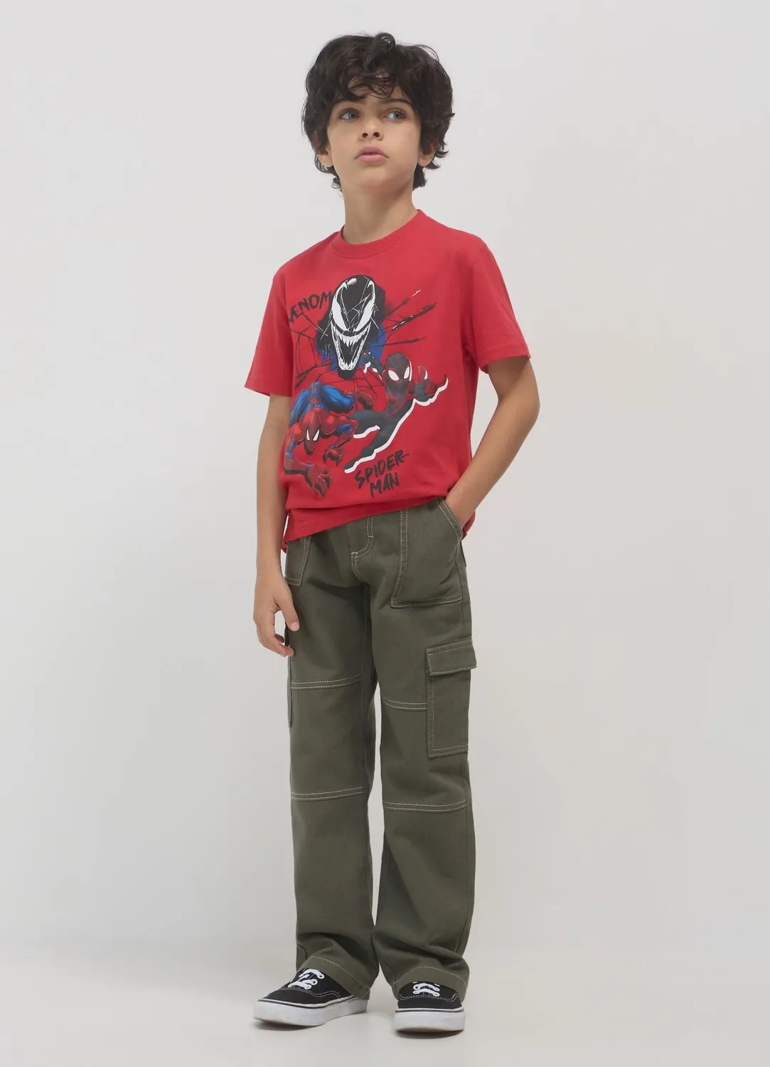 Calliope Cargo pantalon garçon coton regular