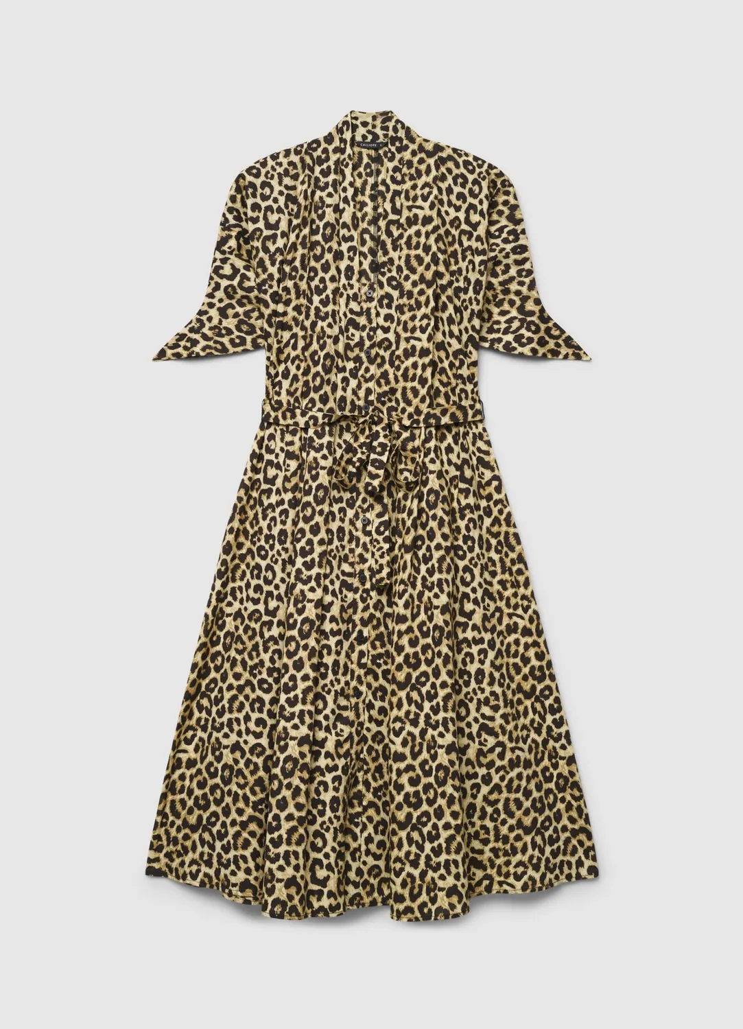 Calliope Atelier robe chemisier femme animalier ceinture