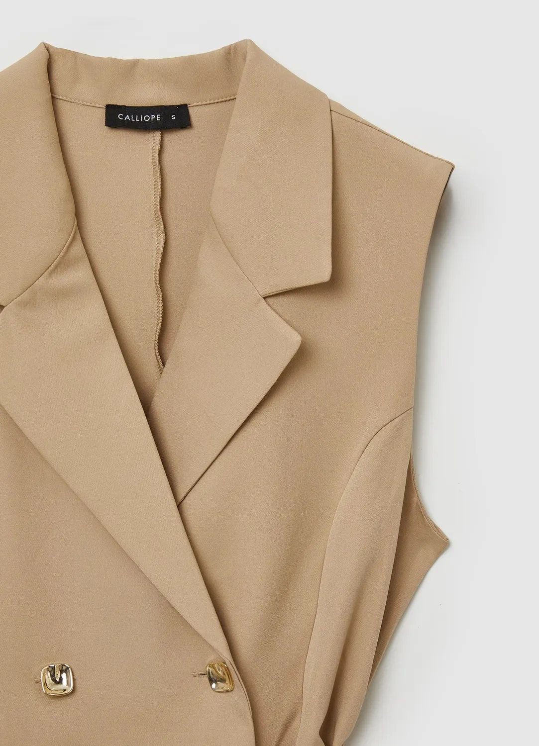 Calliope robe gilet femme jupe plissée boutonnée