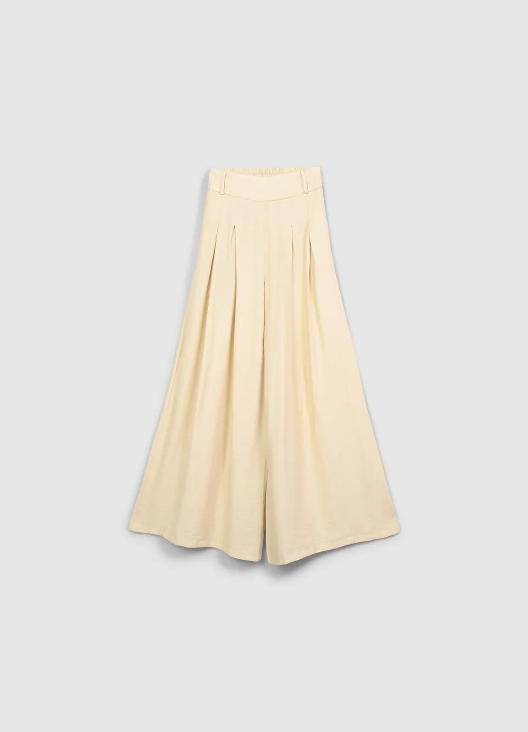 Calliope Pantalon palazzo femme large ceinture