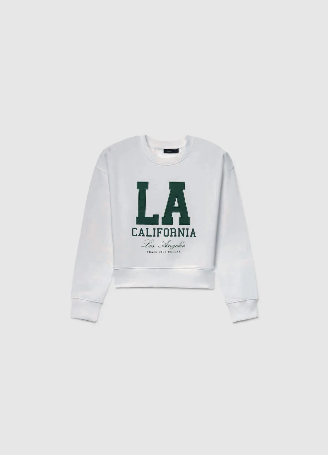 Calliope sweat col rond femme college lourd