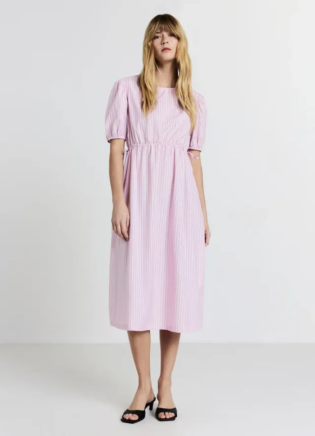 Calliope robe longue rayée manches ballon S M L
