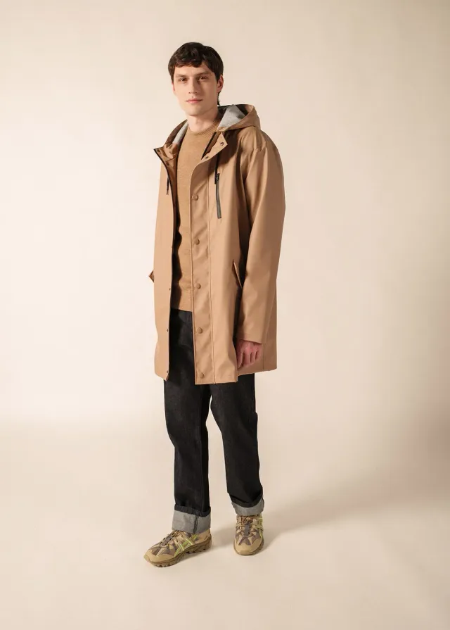 Saint James St Hélio ciré beige foncé imperméable
